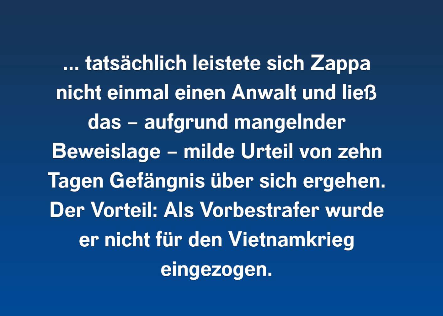 Fakten über Frank Zappa