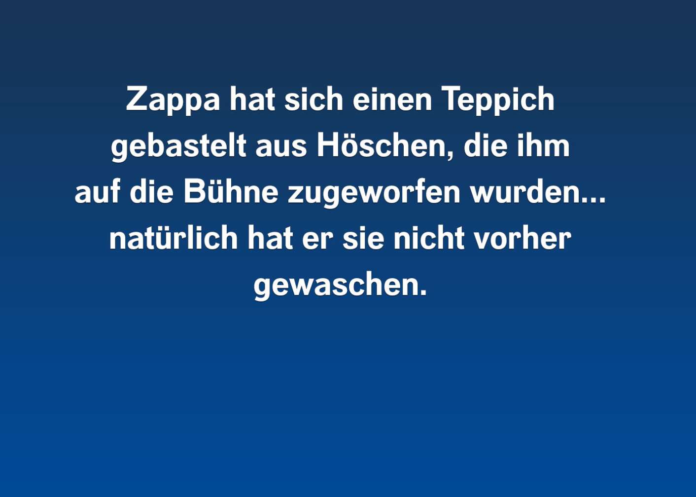 Fakten über Frank Zappa