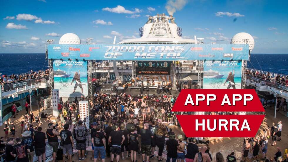 Mit der ROCK ANTENNE App zur 70000 Tons of Metal-Kreuzfahrt 2027!