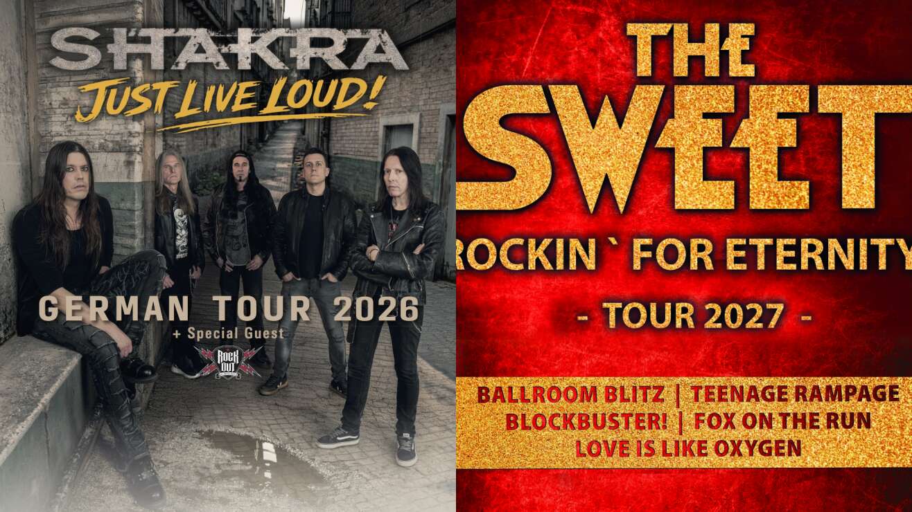 Neu im ROCK ANTENNE Konzertkalender: The Sweet, Shakra und mehr!
