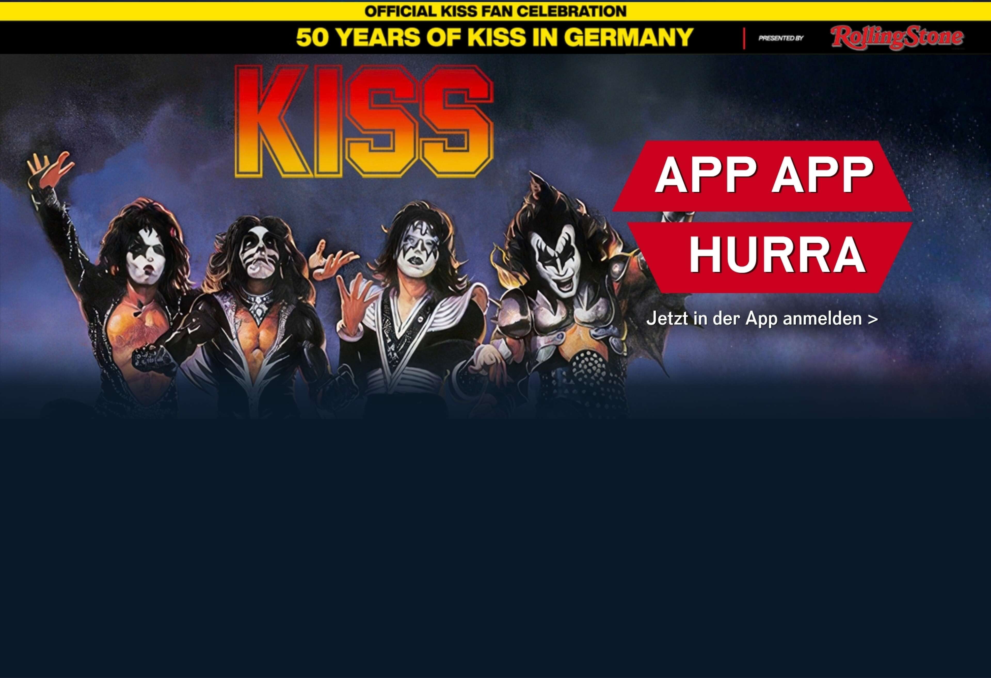 App App Hurra im Oktober 2026: Das KISS Fan Event in Düsseldorf