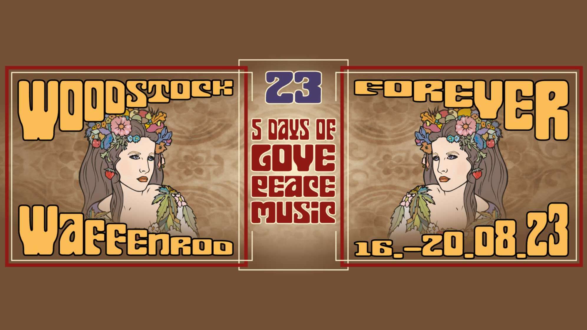 Plakat für Woodstock Forever Festival 2023