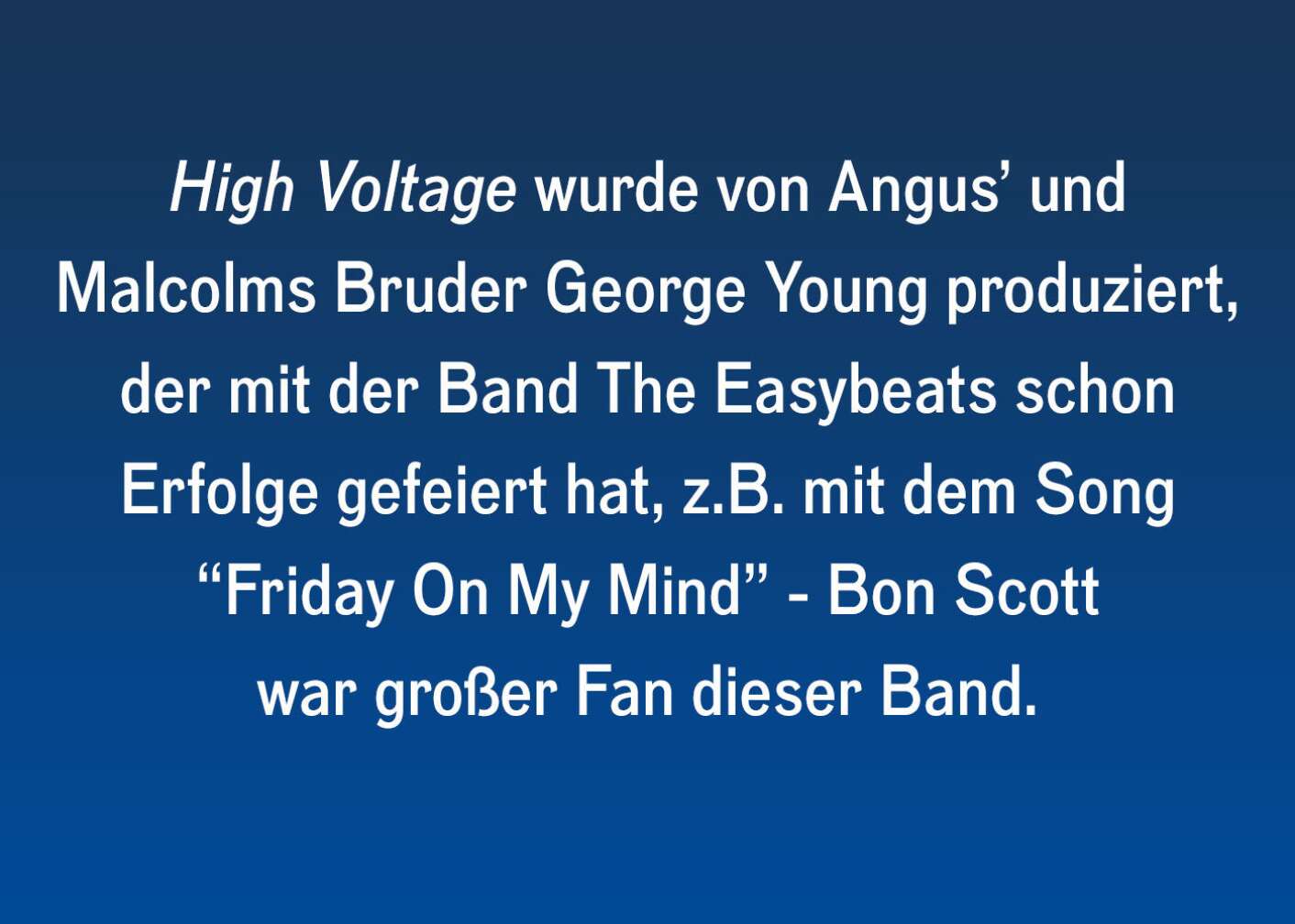 Fun Facts über die Anfangsjahre von AC/DC!