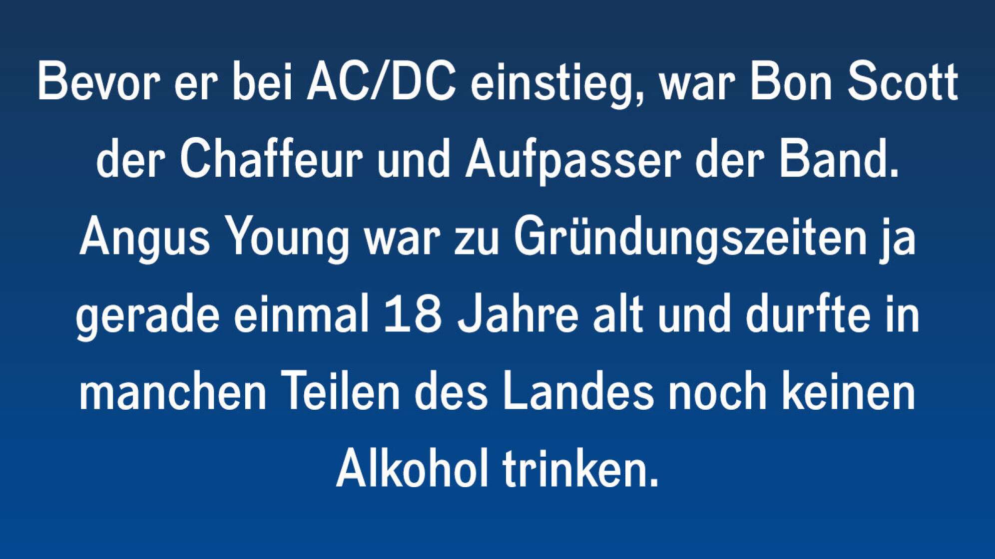 Fun Facts über die Anfangsjahre von AC/DC!