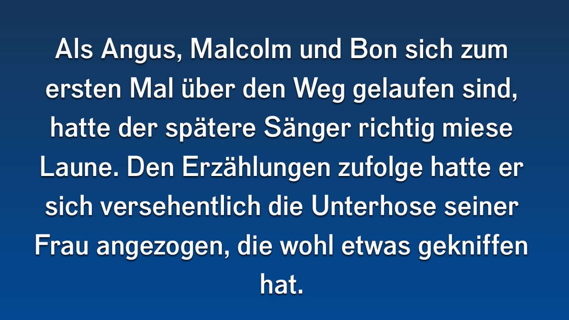 Fun Facts über die Anfangsjahre von AC/DC!
