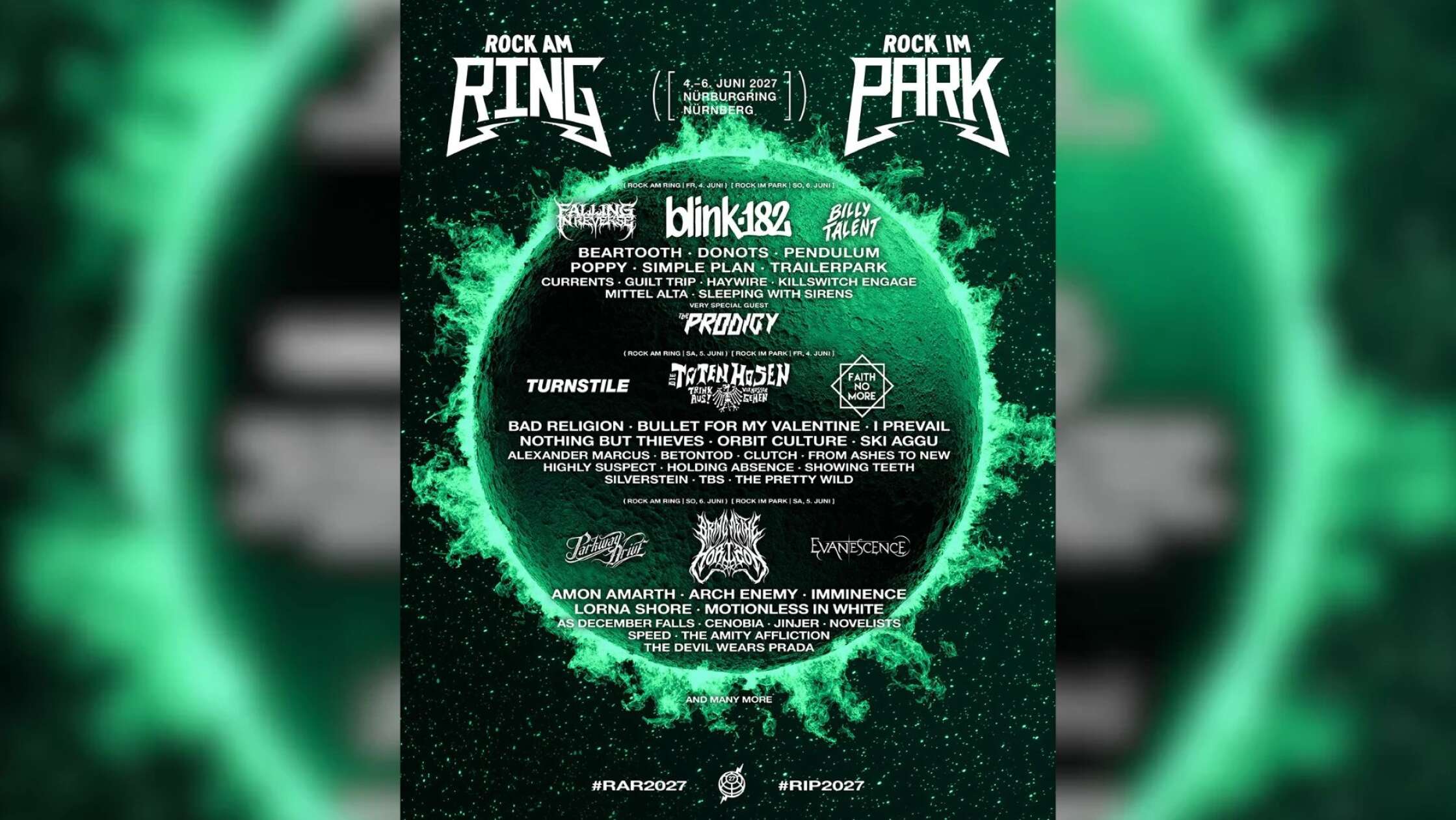 Rock im Park/Rock am Ring: 24 neue Bands für 2027!