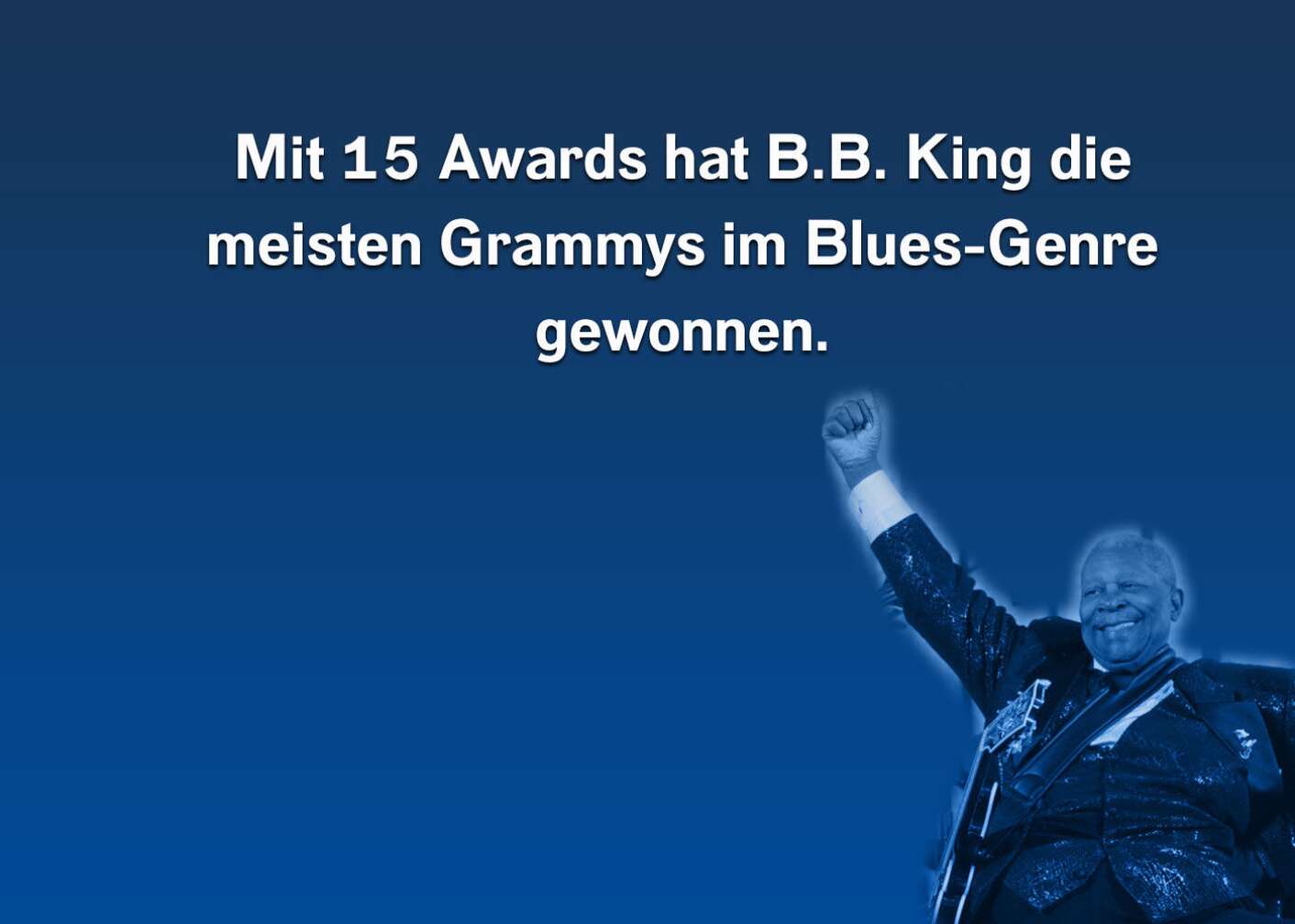 Fakt über B.B. King als Fließtext