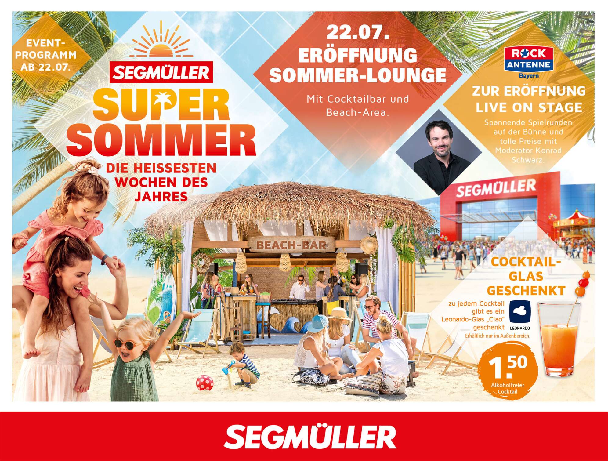 Ein Flyer der Sommer Lounge von SEGMÜLLER Friedberg