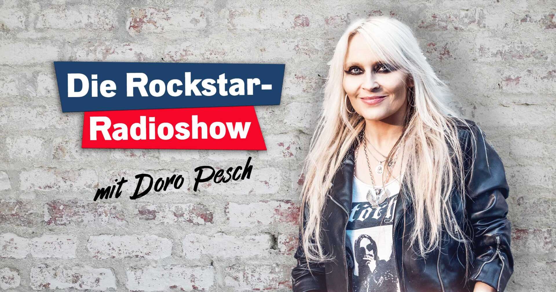 Doro Pesch am Mikro bei der Rockstar Radioshow von ROCK ANTENNE