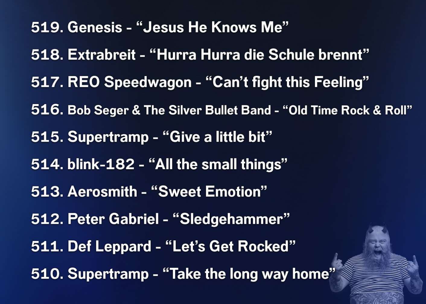 Die 666 besten Rocksongs