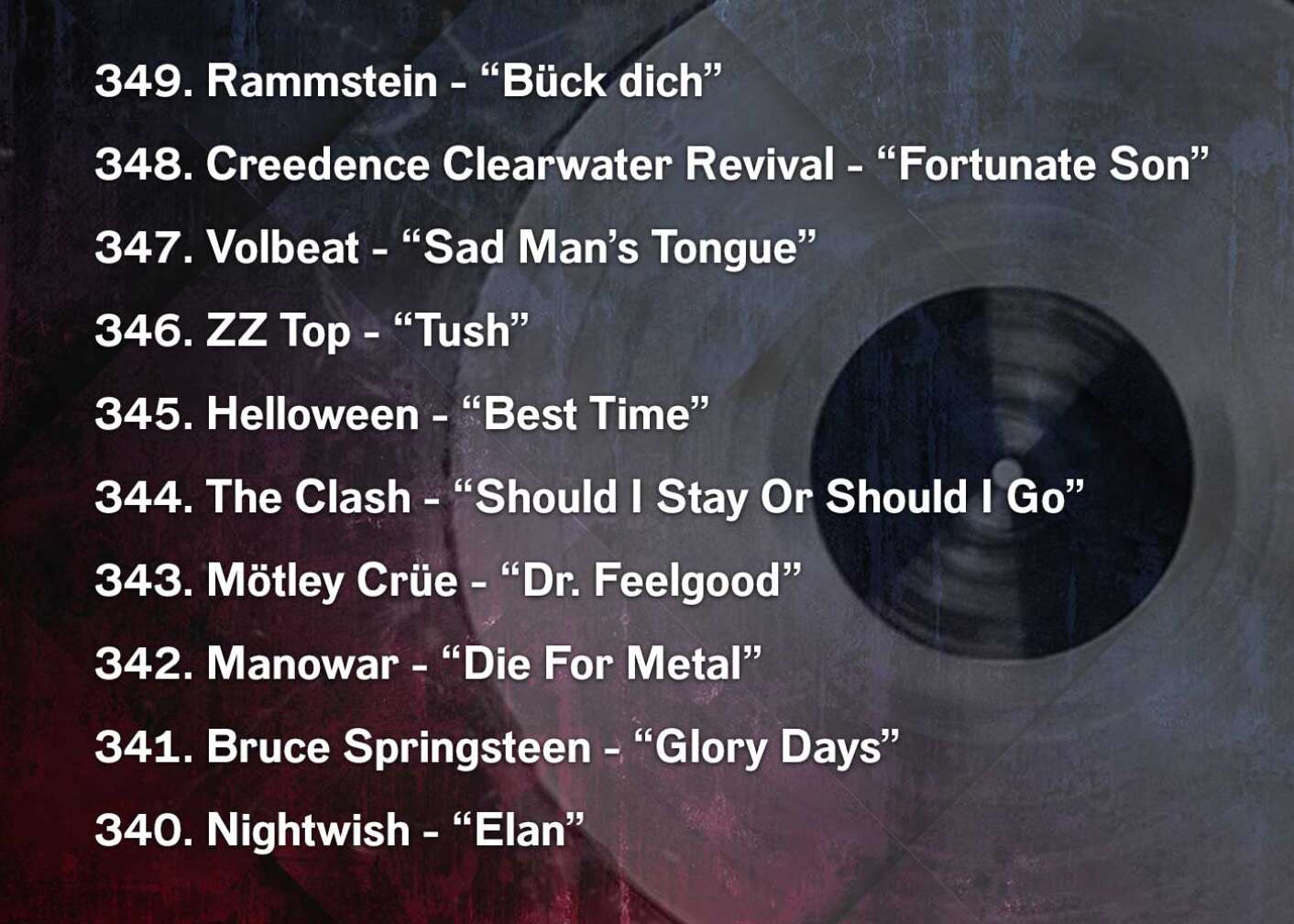Die 666 besten Rocksongs