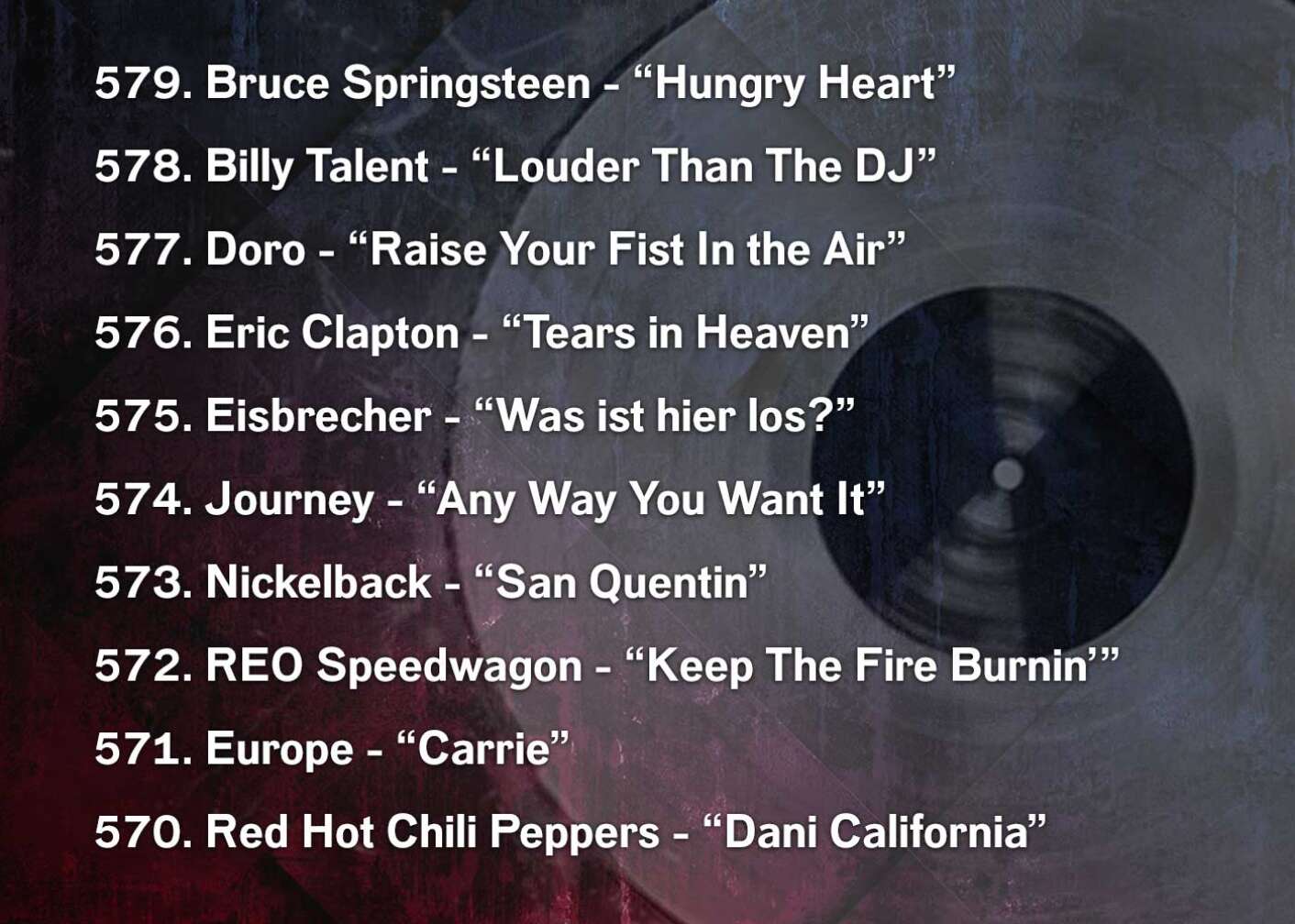 Die 666 besten Rocksongs