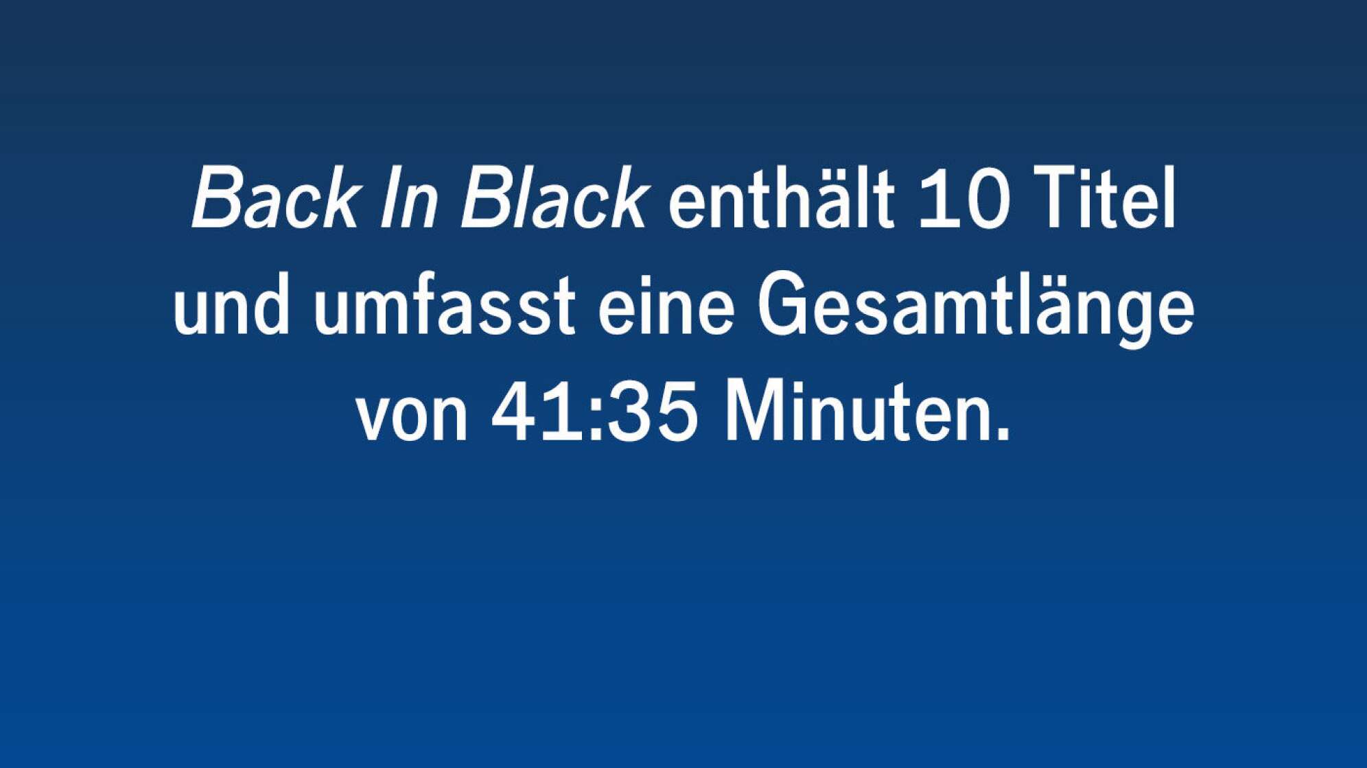 20 Fakten über die legendäre Scheibe Back In Black