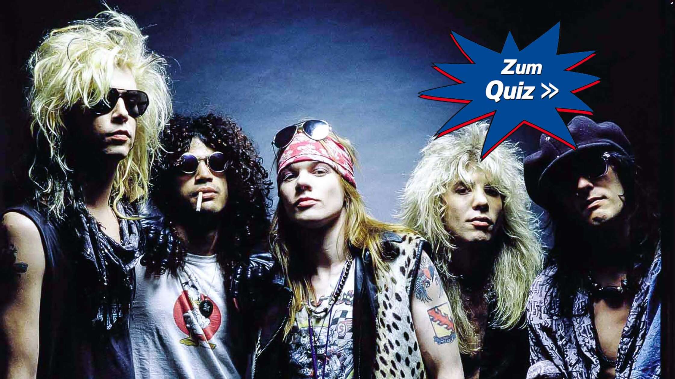 Guns N'RosesQuiz Wie gut kennst du die HardRock Legenden?
