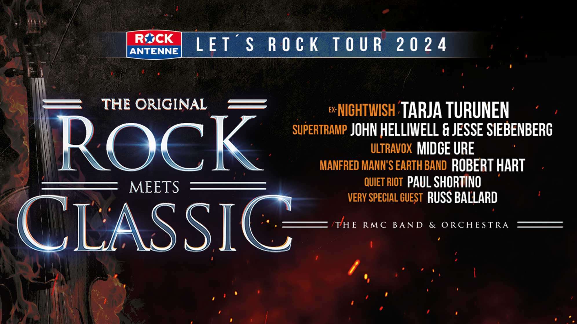 Das Plakat von der Rock Meets Classic Tour 2024