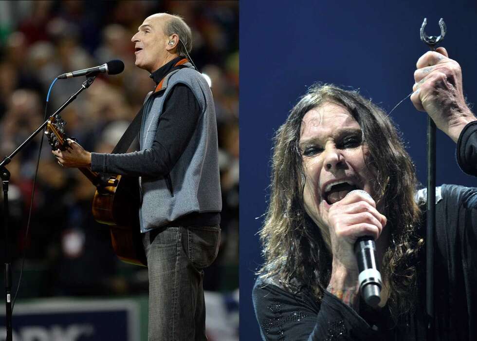 James Taylor und Ozzy Osbourne von Black Sabbath