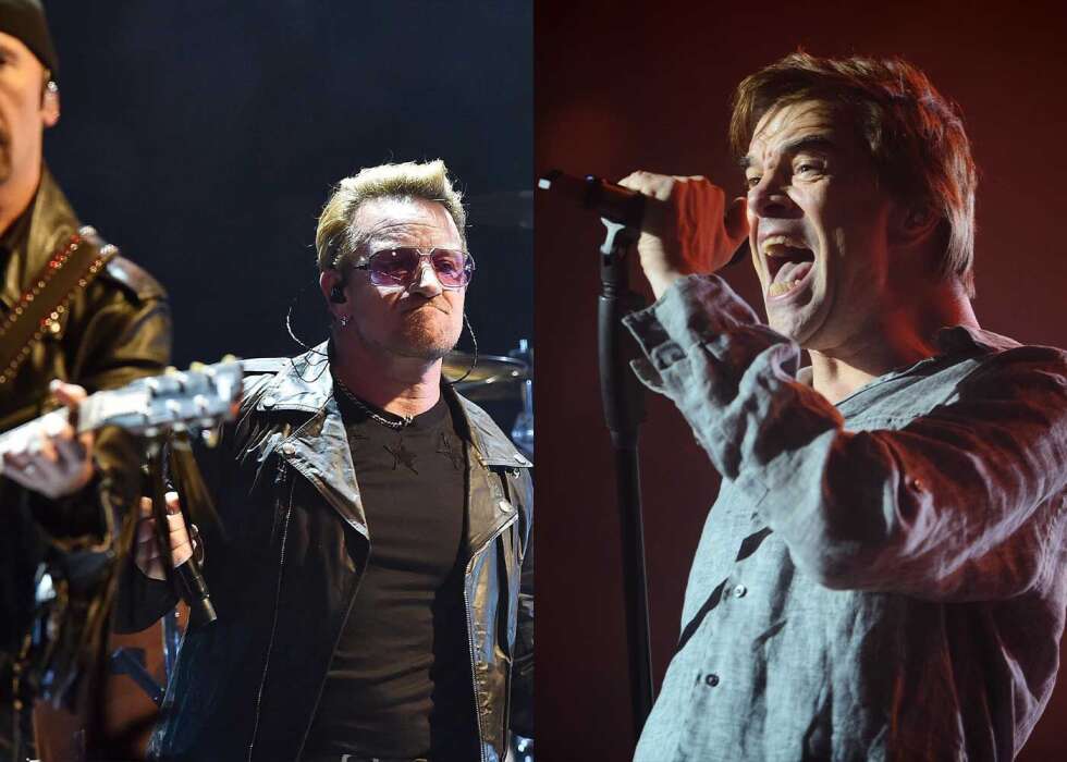 Bono von U2 und Campino von den Toten Hosen