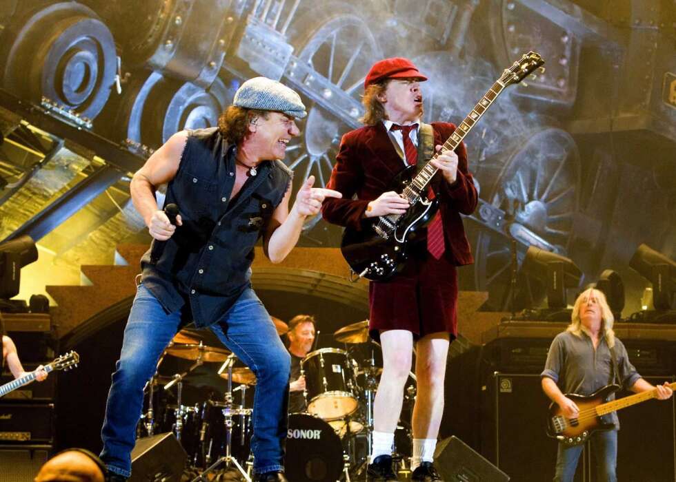 AC/DC auf der Bühne bei einem Auftritt