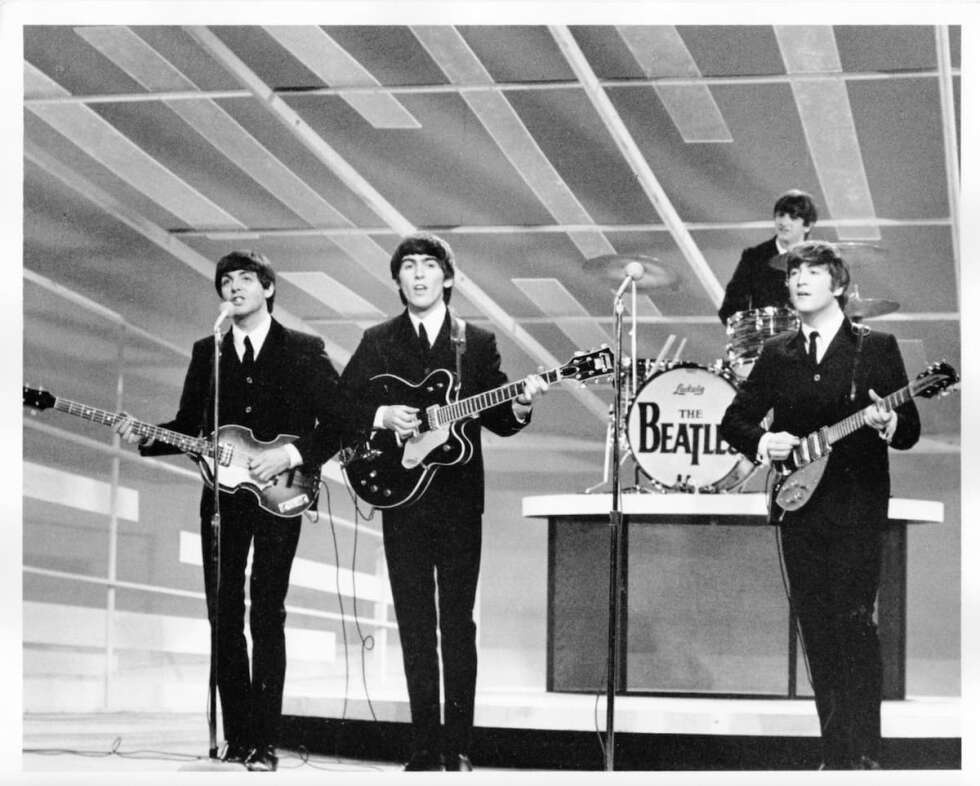 Die Beatles bei einem Auftritt