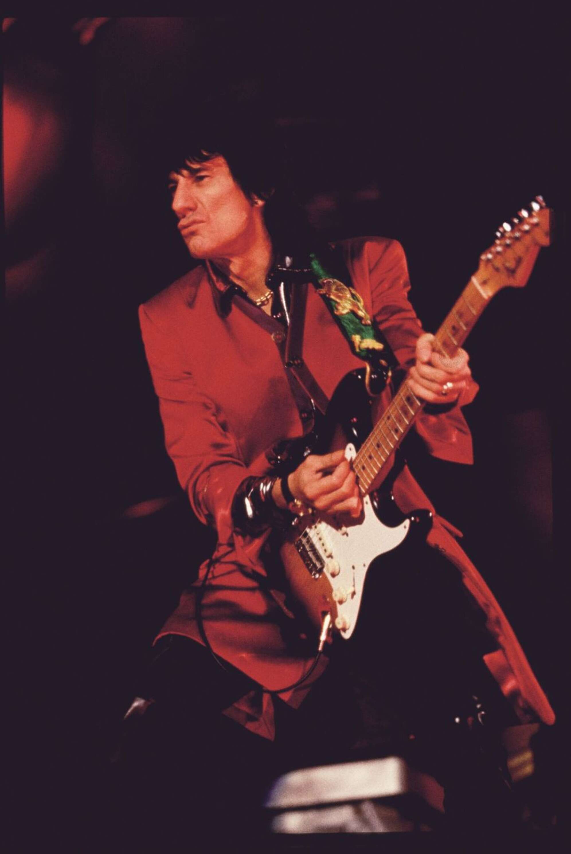 Ron Wood mit einer Gitarre