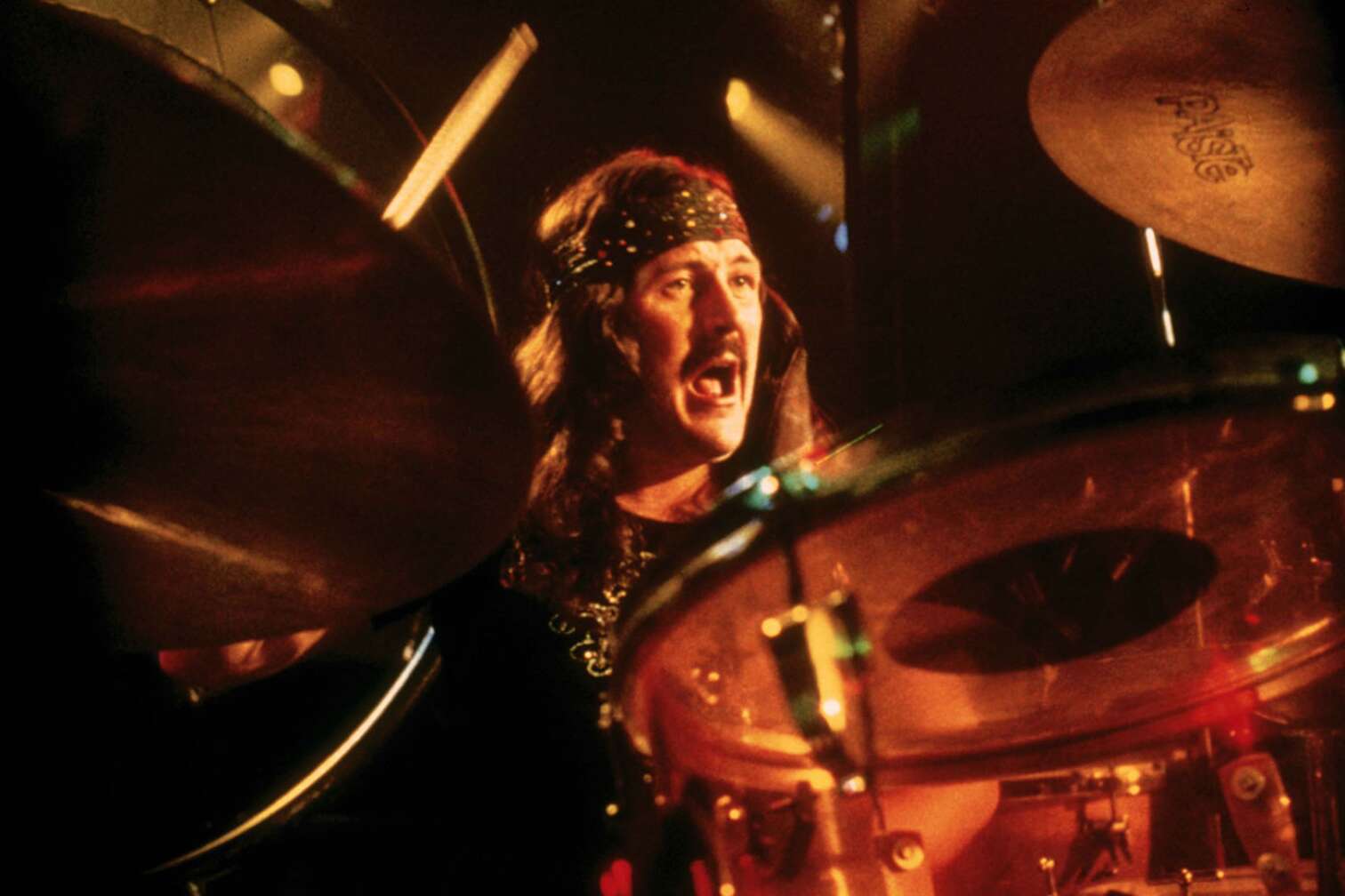 John Bonham und sein Drumset