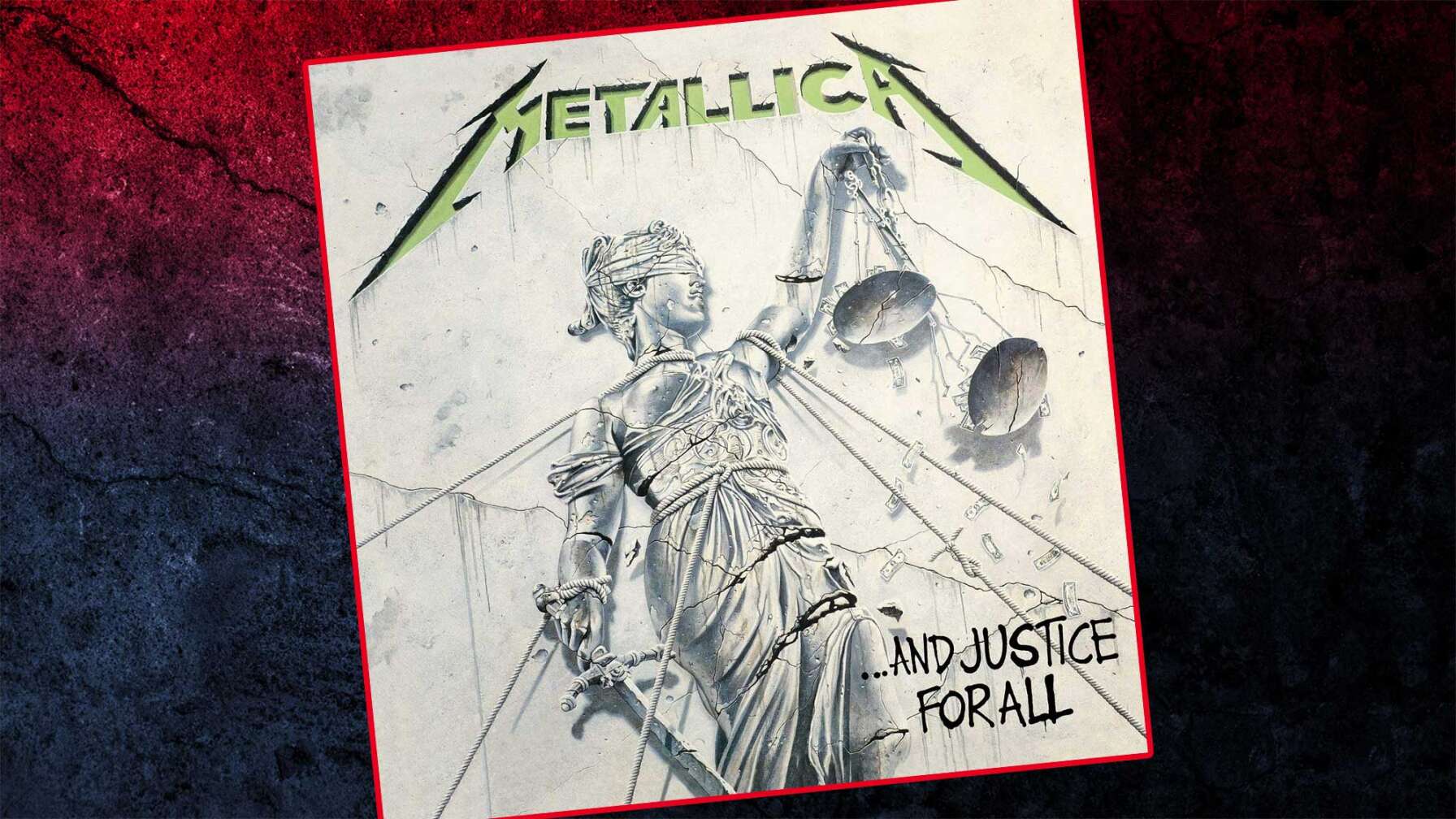 Das Albumcover von Metallcas "...And Justice For All"
