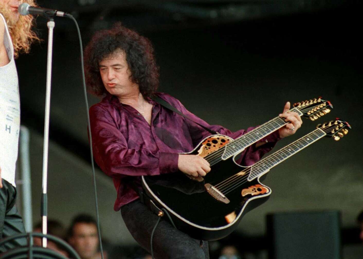 Jimmy Page bei einem Konzert
