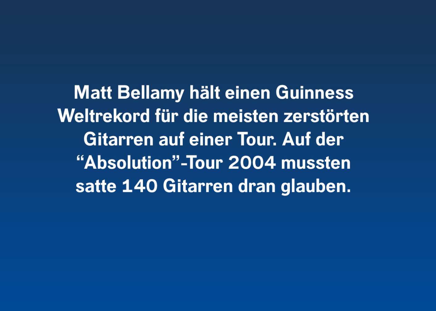 Matt Bellamy: 7 Fakten über den Muse-Frontmann