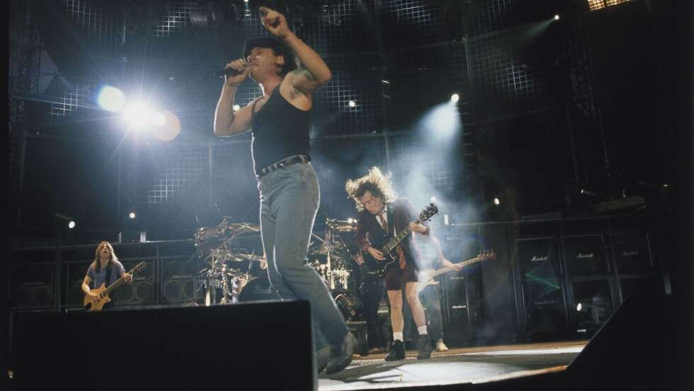 AC/DC bei einem Live-Auftritt