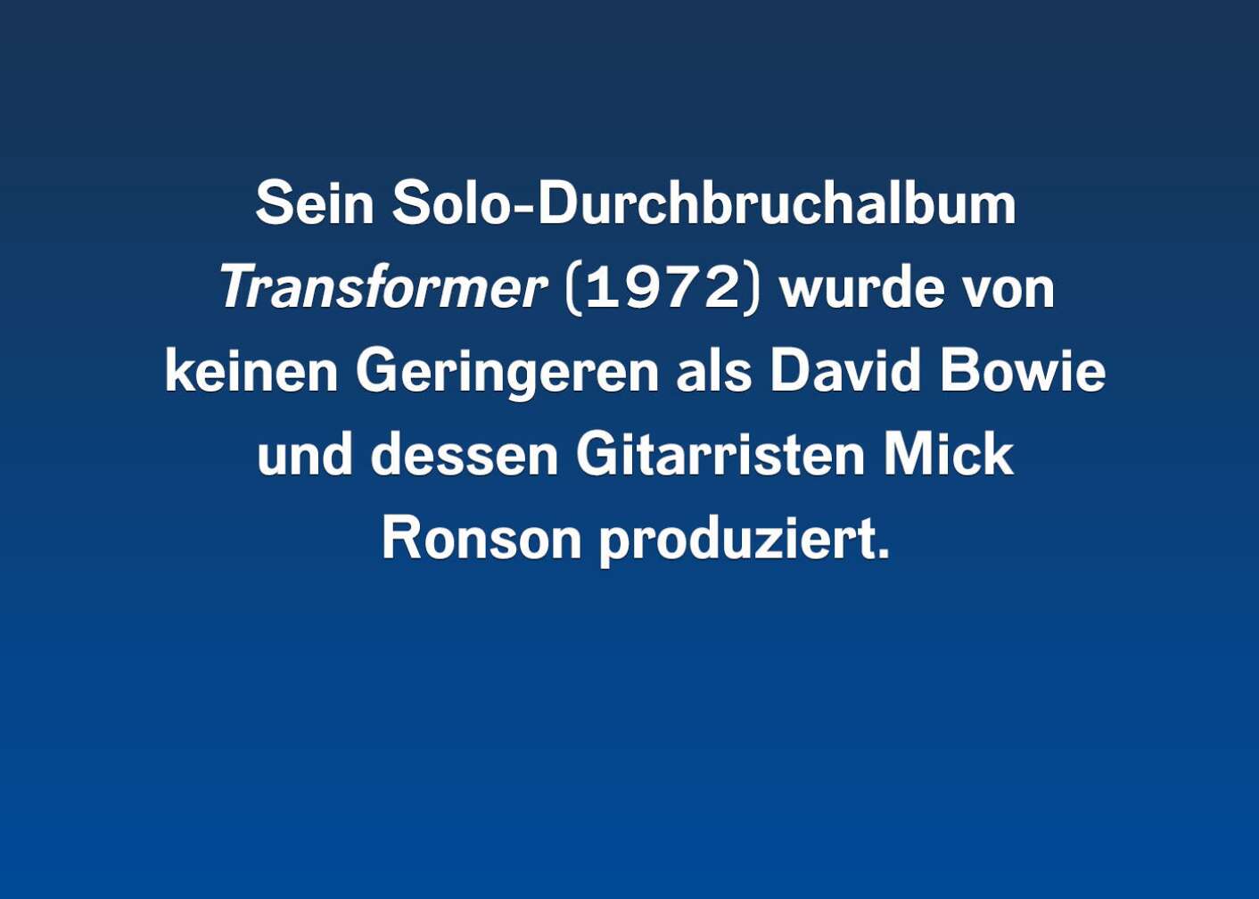 7 Fakten über Lou Reed