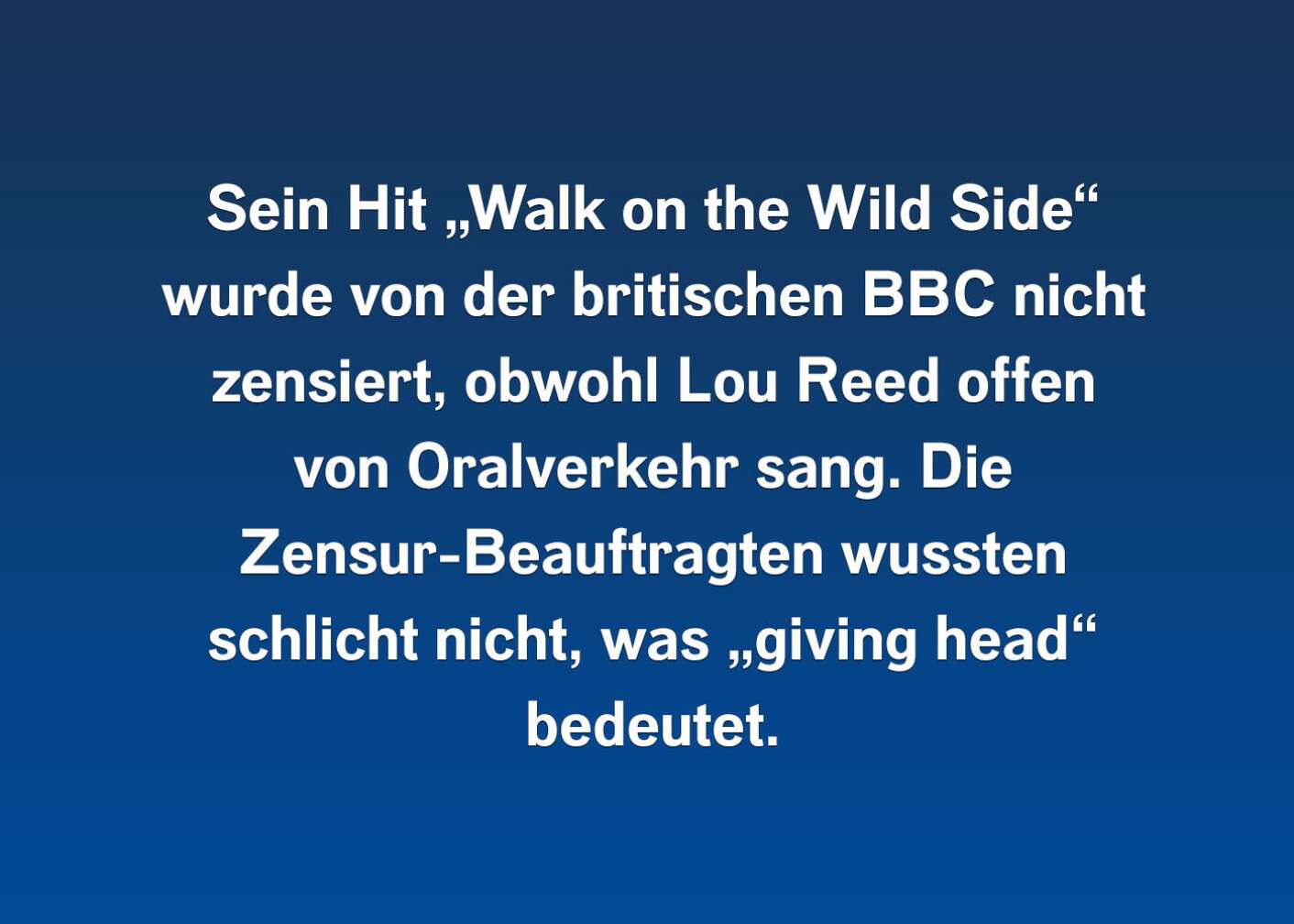 7 Fakten über Lou Reed
