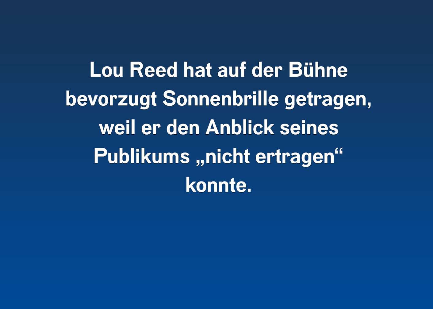 7 Fakten über Lou Reed