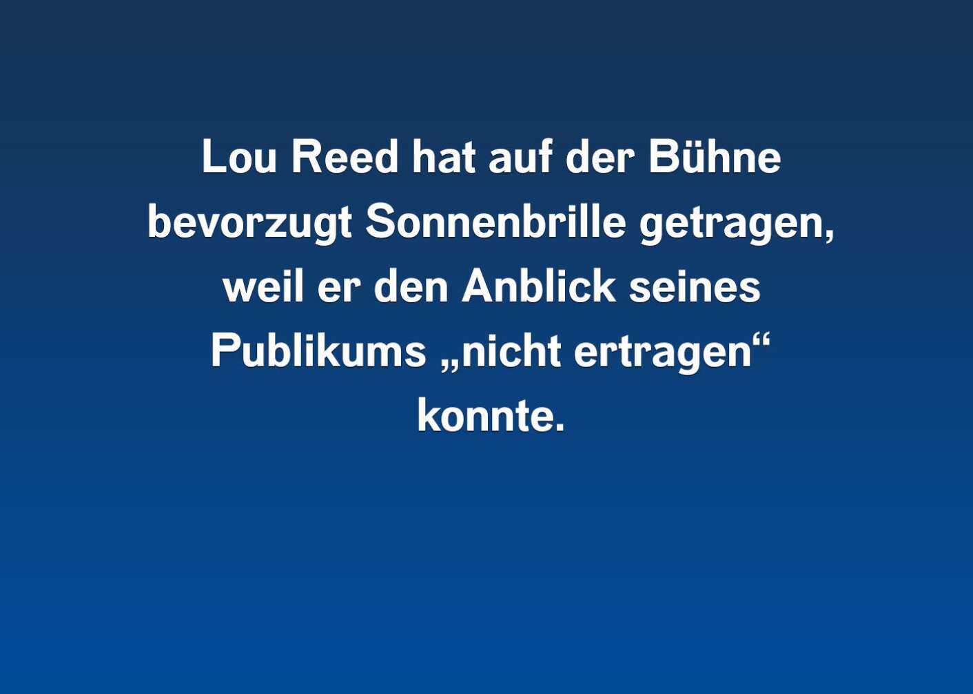 7 Fakten über Lou Reed