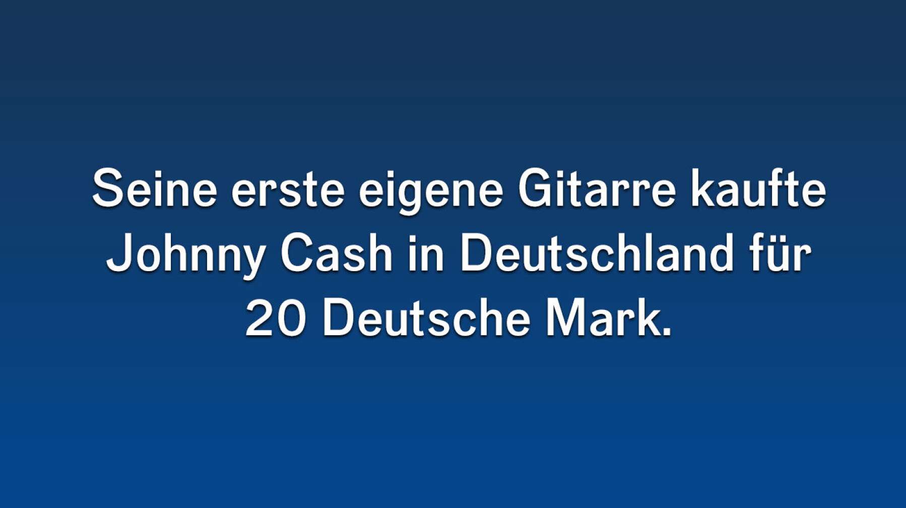Fun Facts Johnny Cash #1