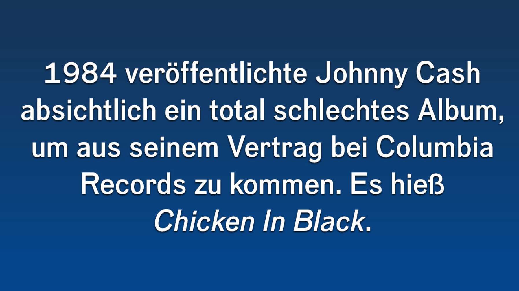 Fun Facts Johnny Cash #9