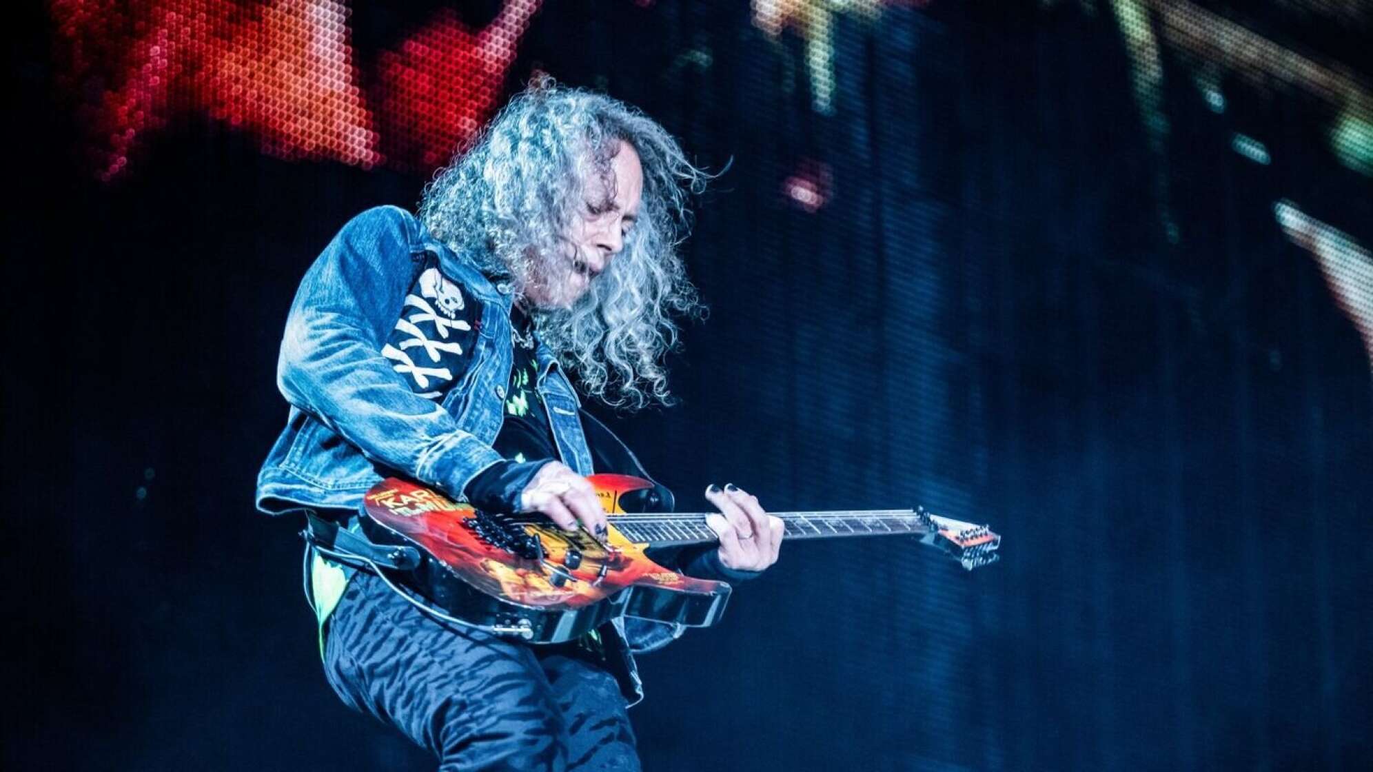 Kirk Hammett an der Gitarre