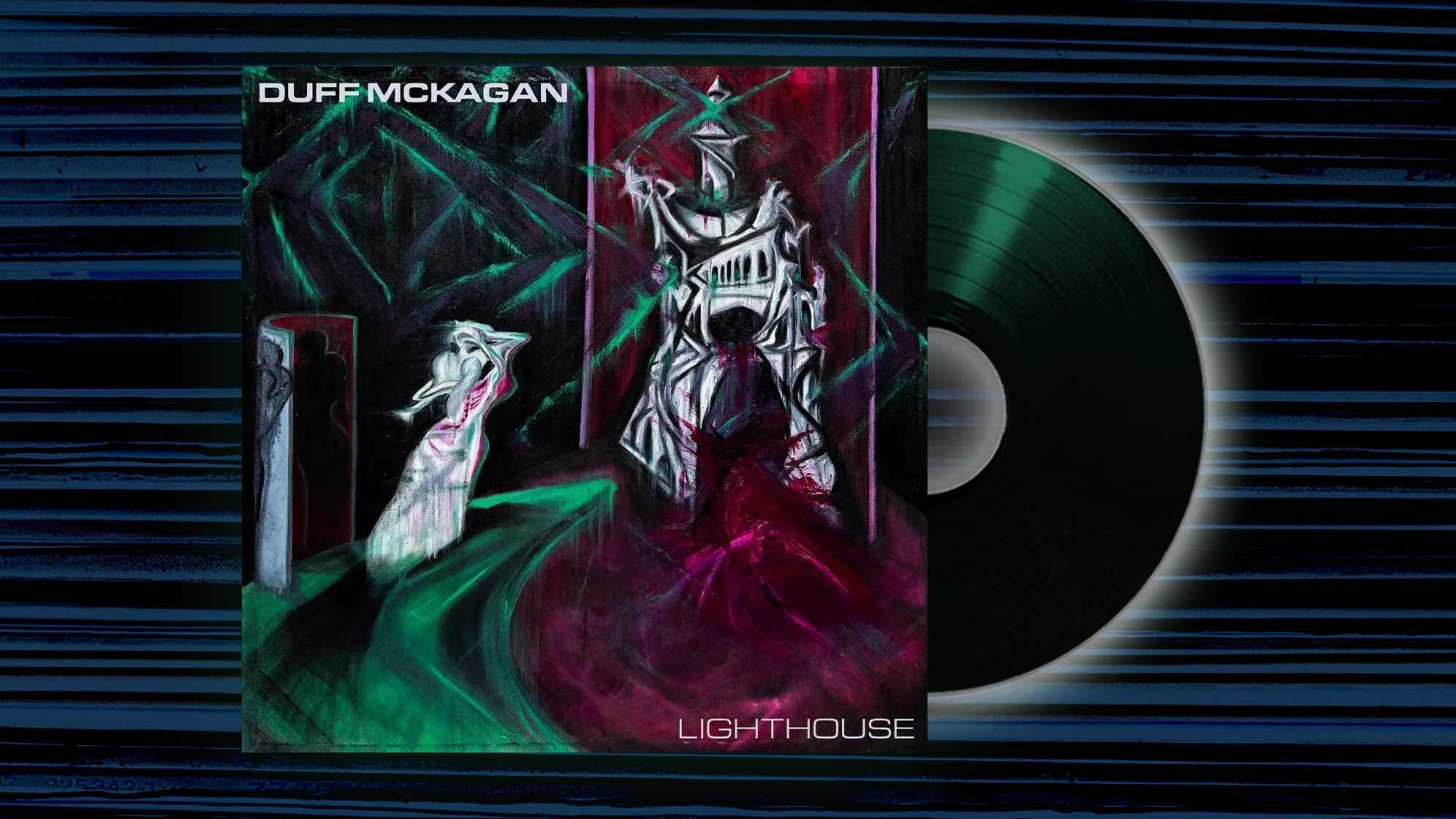 Das Albumcover von Duff McKagan - Lighthouse mit einem gezeichneten Leuchtturm