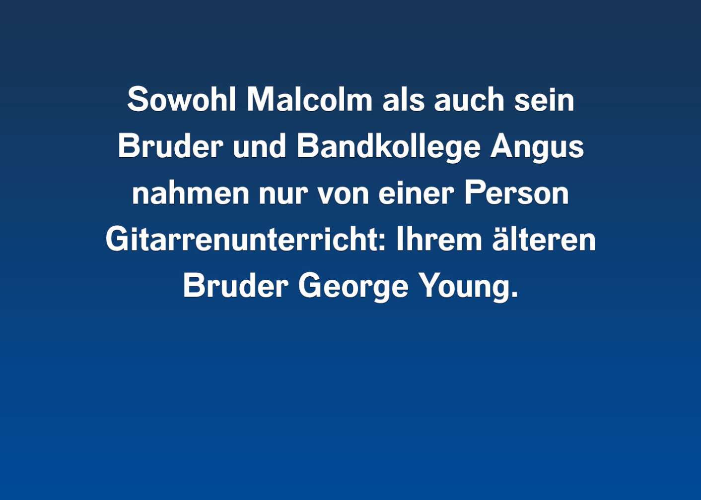 10 Fakten über Malcolm Young