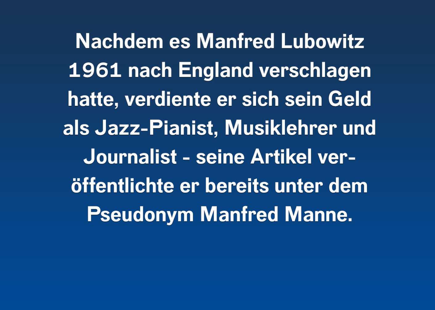 8 Fakten über Manfred Mann