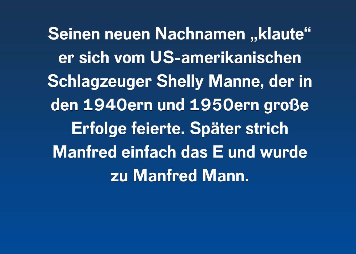 8 Fakten über Manfred Mann