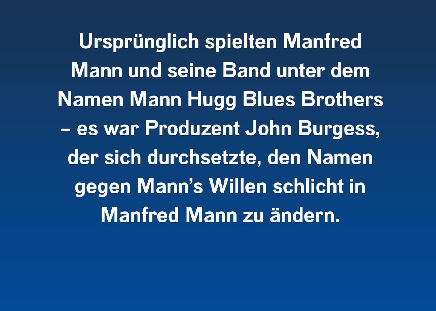 8 Fakten über Manfred Mann