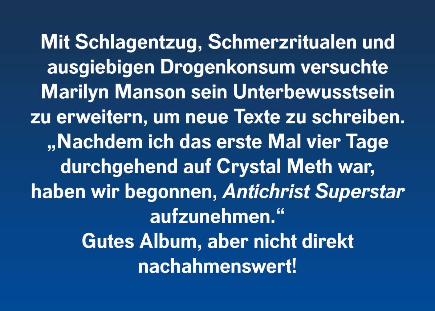6 verrückte Storys von Marilyn Manson