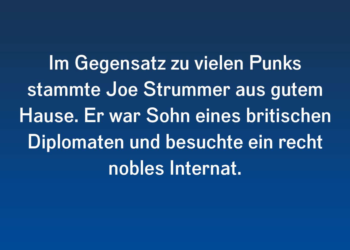Spannende Fakten zu Joe Strummer
