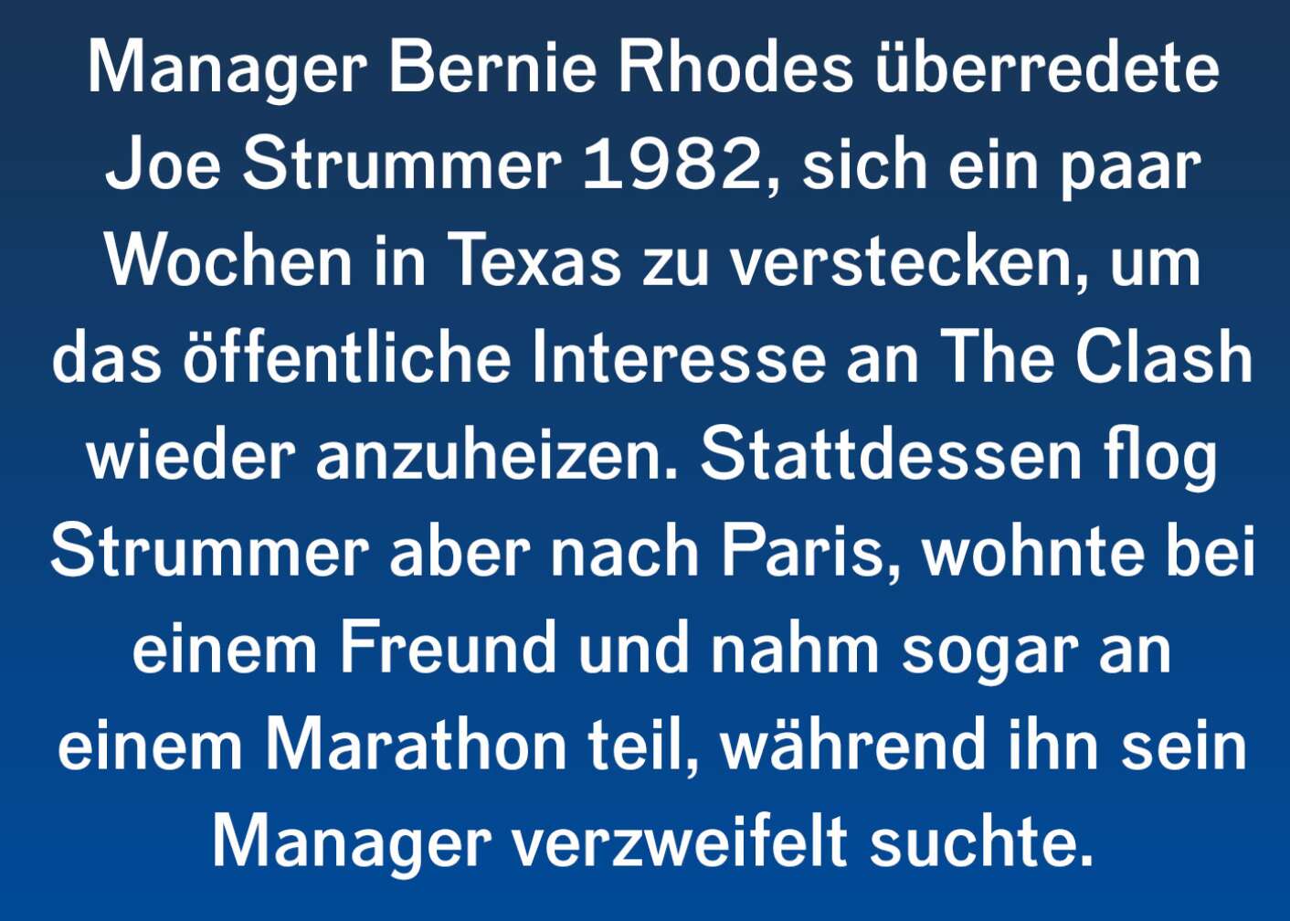 Spannende Fakten zu Joe Strummer