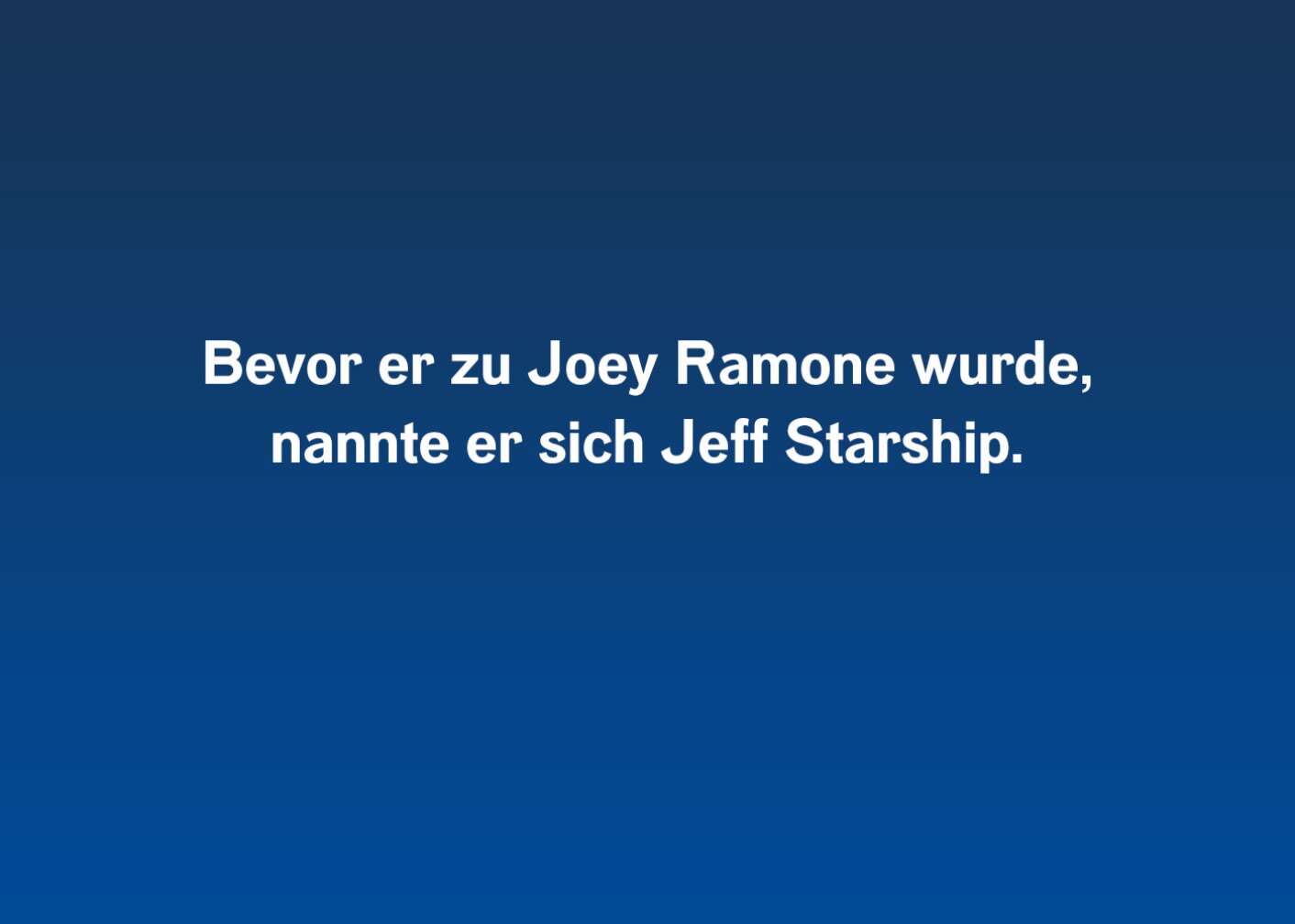 Joey Ramone Facts
