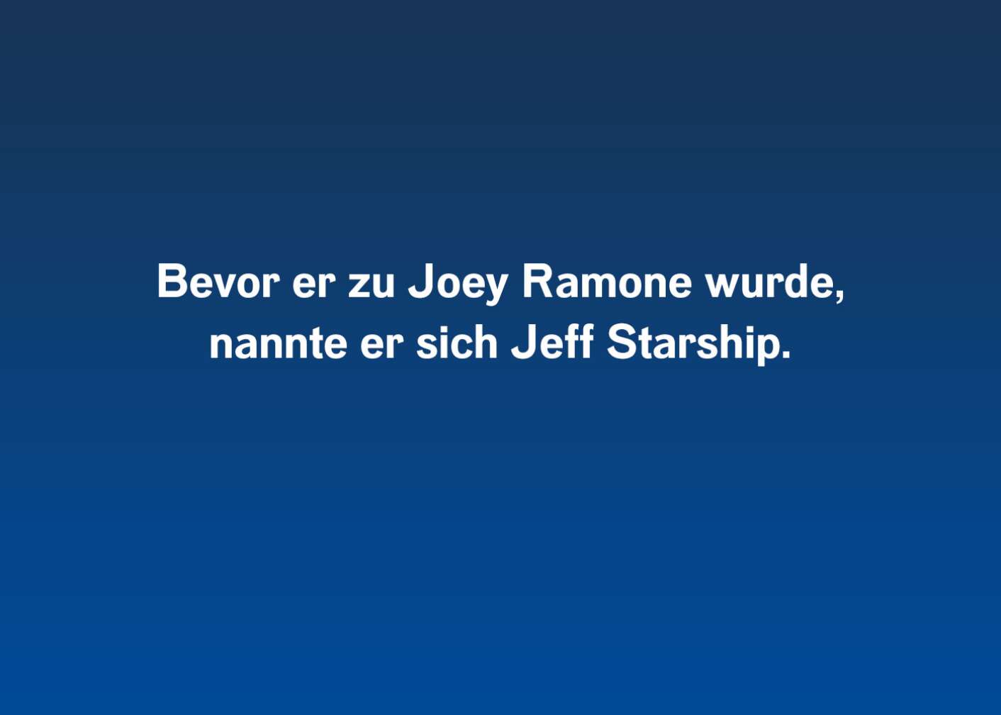 Joey Ramone Facts