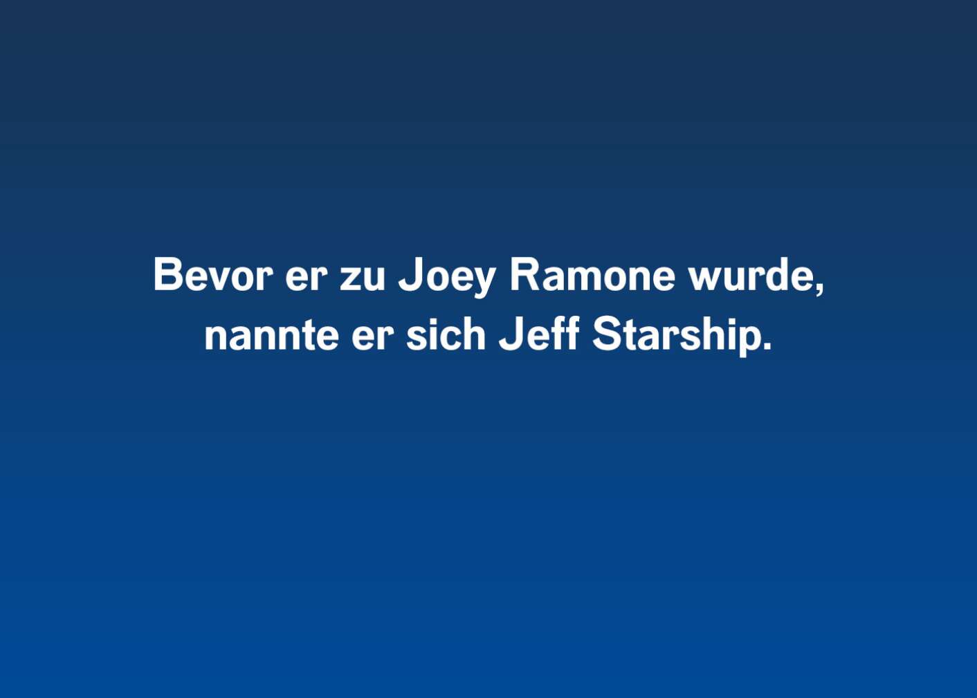 Joey Ramone Facts