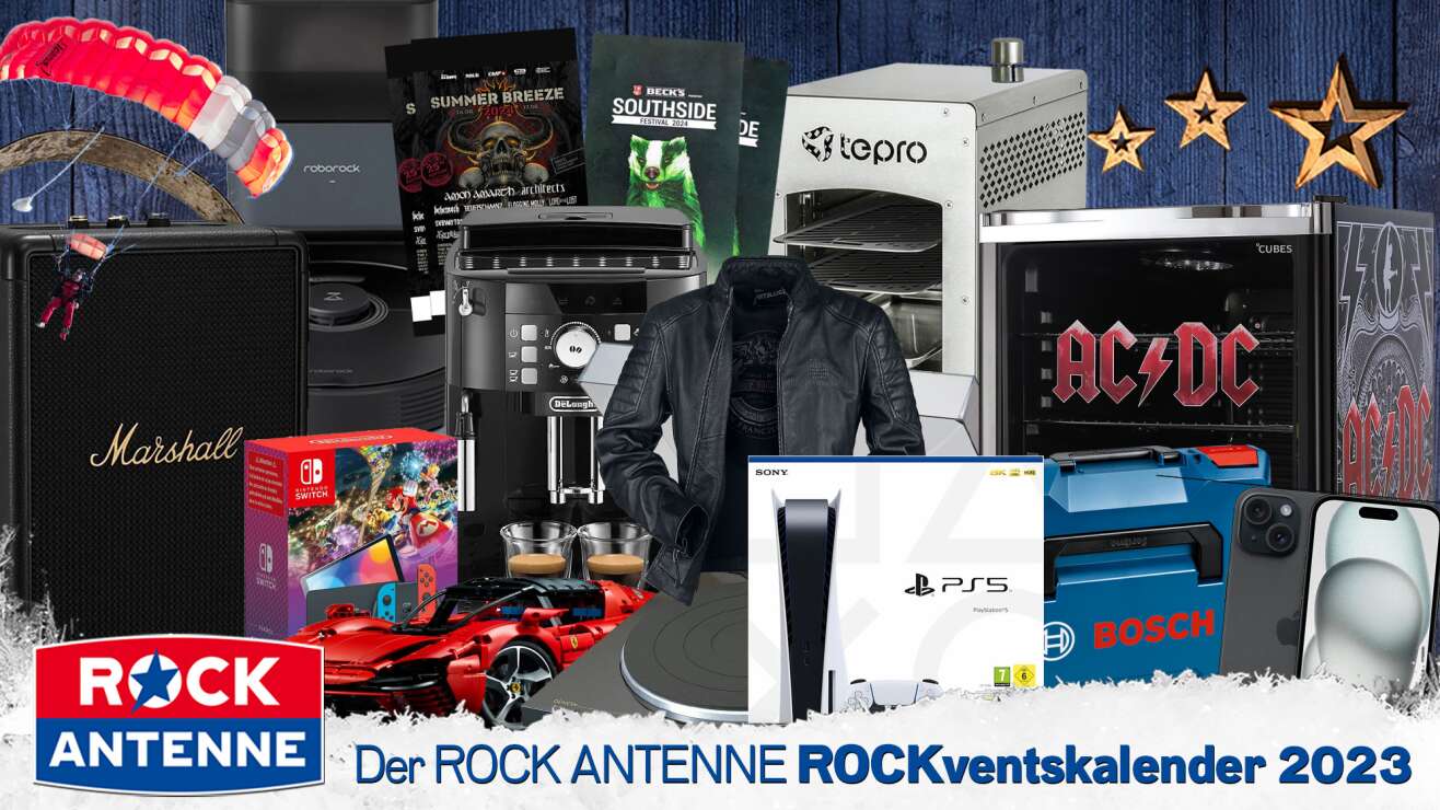 Der Original ROCK ANTENNE ROCKventskalender 2023: Täglich Geschenke sichern!