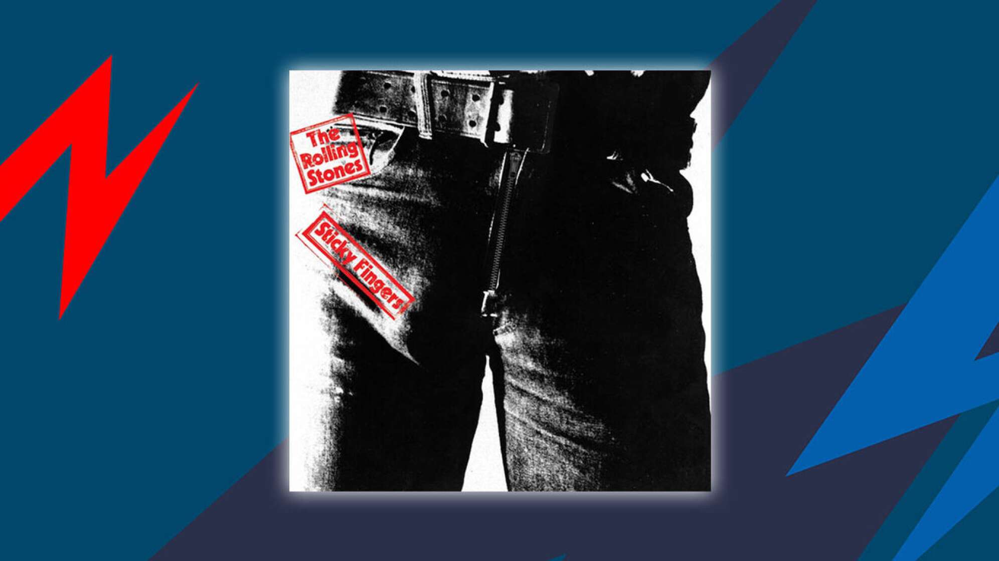 Album-Cover Sticky Fingers von den Rolling Stones