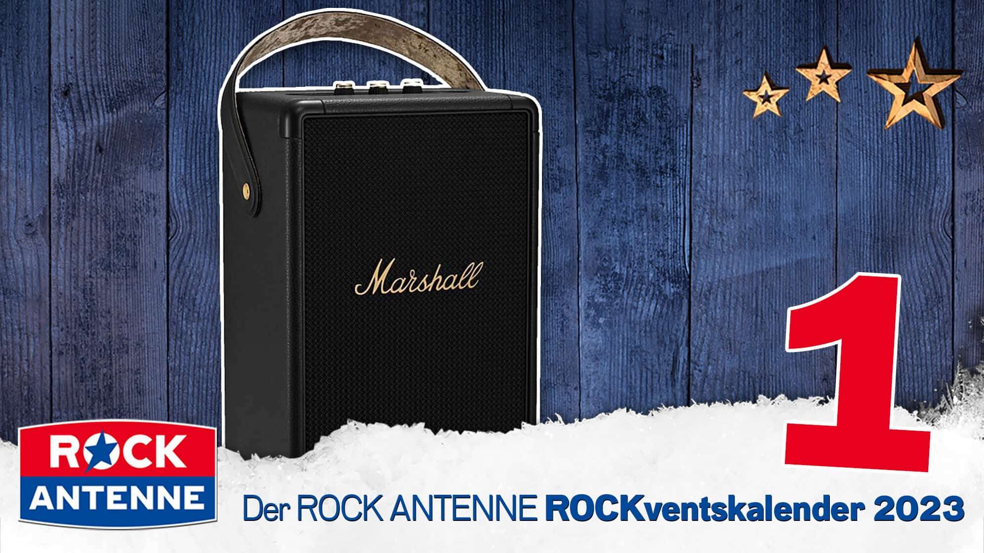 ROCK ANTENNE ROCKventskalender Türchen 1: Ein Marshall Bluetooth XXL Lautsprecher